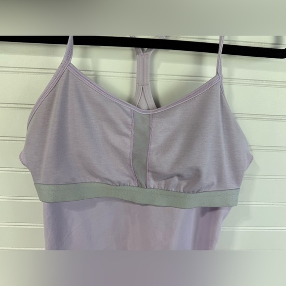 Lululemon women’s power Y lilac lavender workout tank top. Size 6. - Picture 6 of 9